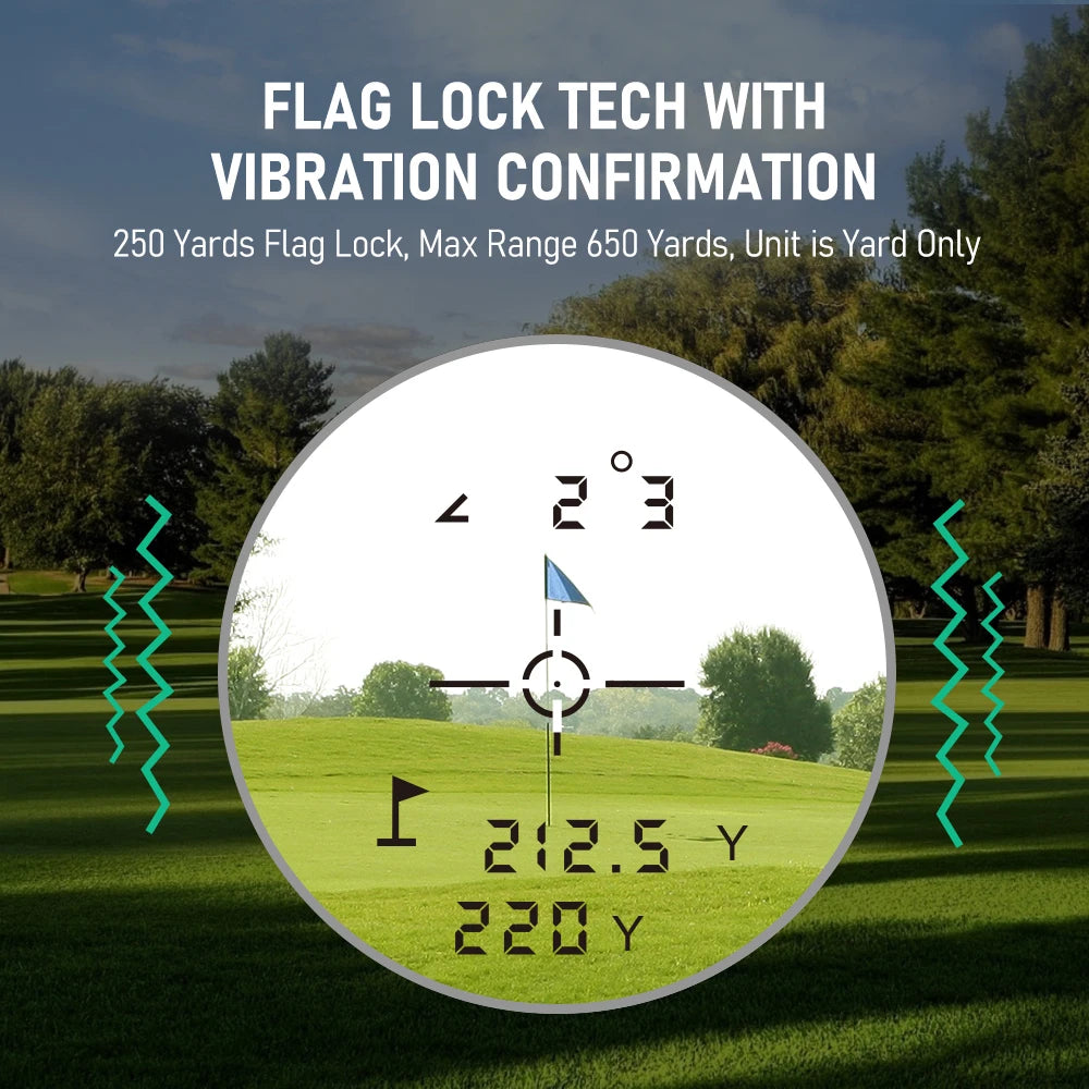 REVASRI Golf Laser Rangefinder – 600M Telescope with Flag-Lock, Slope Pin Distance Meter, 1000M Camouflage Hunting Monocular