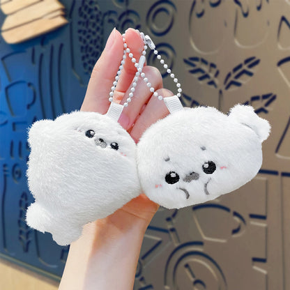 Cute Baby Seal Plush Keychain - Cartoon Doll Bag Pendant & Adorable Gift Accessory