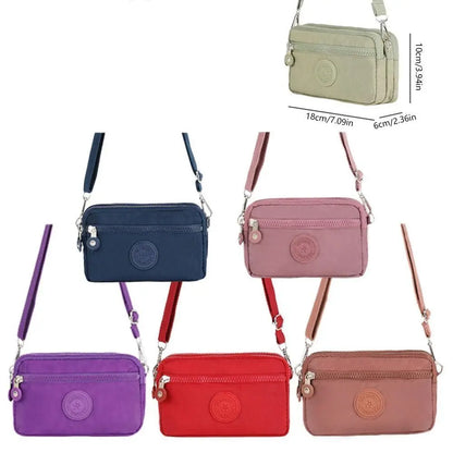 Women’s Large Capacity Handbag – Fashionable Portable Crossbody & Shoulder Bag with Zipper, Messenger Style