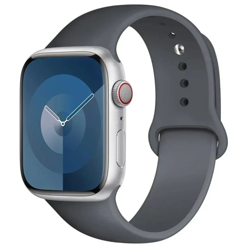 Silicone Sport Band for Apple Watch — Fits Ultra 2/3 & Series 11–SE (40–49mm)