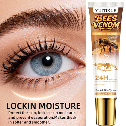 YUITIKUE Natural Bee Venom Eye Cream – 20g Instant-Lifting & Hydrating Daily Eye Care Moisturizer