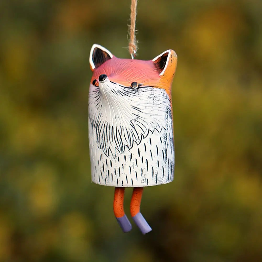 Resin Pet Wind Chime — Cute Animal Garden Pendant | Rural Home Decoration & Festival Gift Craftsmanship