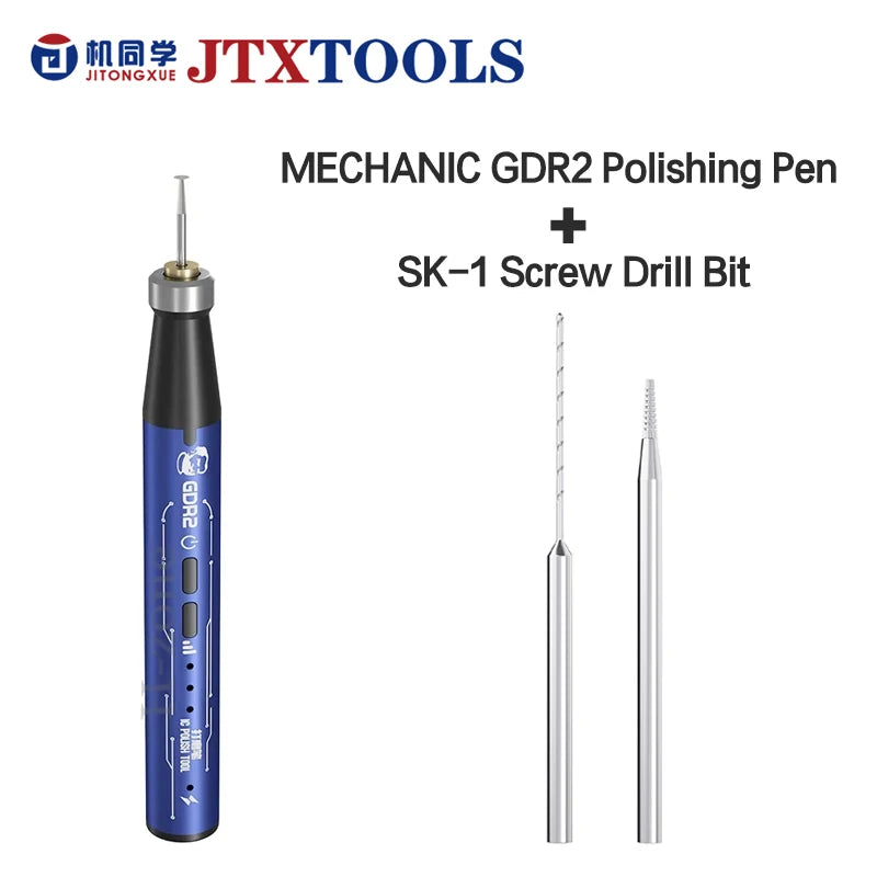 JTX SK-1 Alloy Screw Extractor Drill Bit Set – Precision Repair Tool Kit for Mobile Phone PCB & Motherboard Screw Removal Professional Accessories