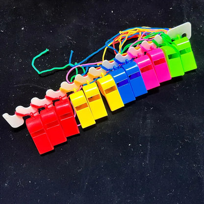 24PCS Colorful Birthday Whistles – Fun Party Toy & Cheer Props for Kids