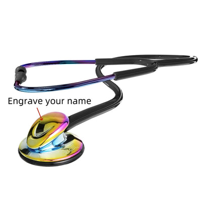 Professional Single Head Medical Stethoscope — Custom Engraved Cardiology Stethoscope for Nurses and Health Care Professionals