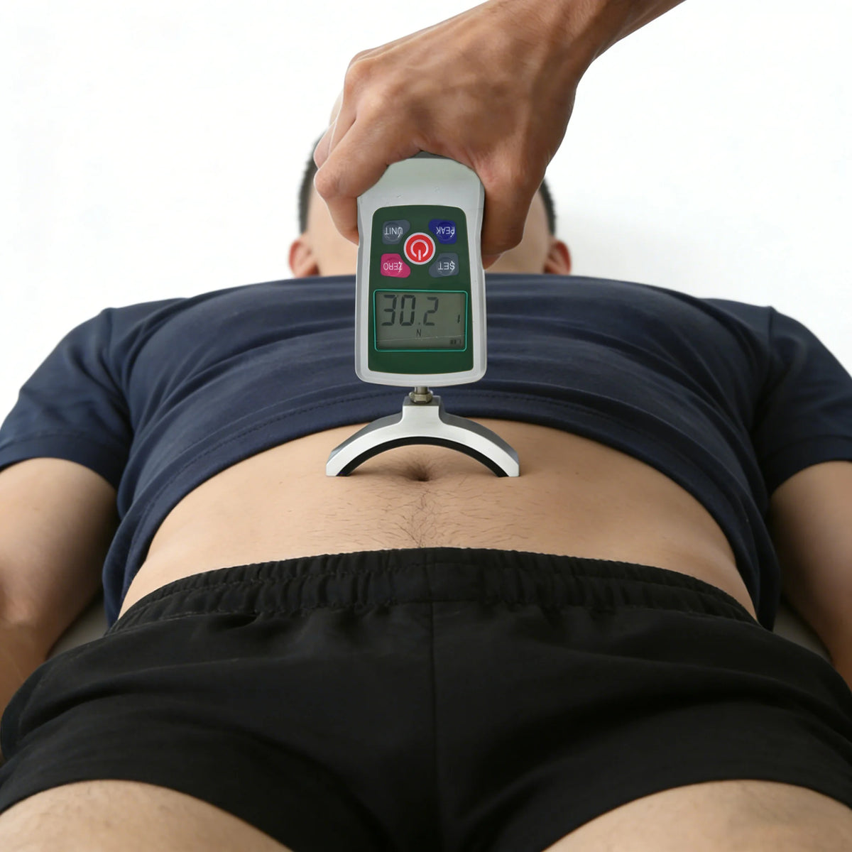 ALIYIQI 500N Digital Force Gauge - Handheld Push Pull Dynamometer for Muscle Strength Testing Sports & Rehabilitation