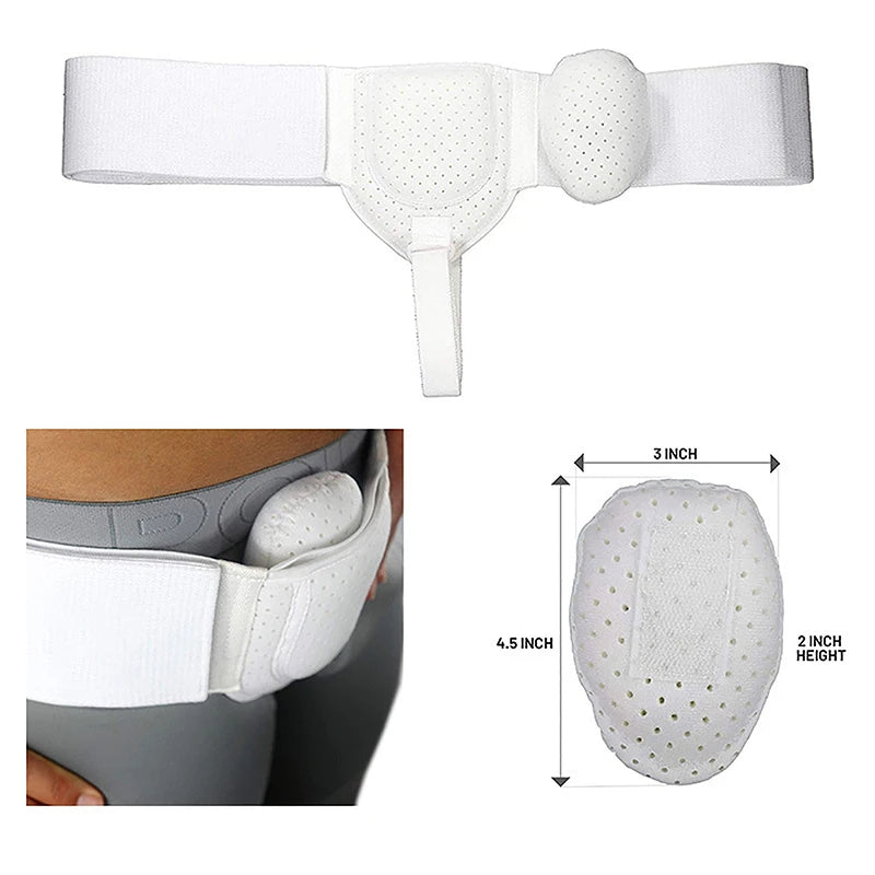 Adjustable Hernia Support Belt - Breathable Inguinal & Sports Hernia Truss