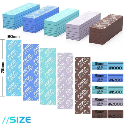 30PCS DSPIAE Sanding Sponge Set – Arc Grinding & Polishing Tool for GK Military & Gundam Model Making