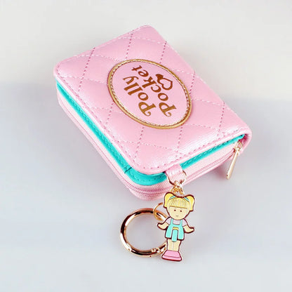 Pink Quilted Women's Wallet - Stylish Female Coin Purse (Model 6717)