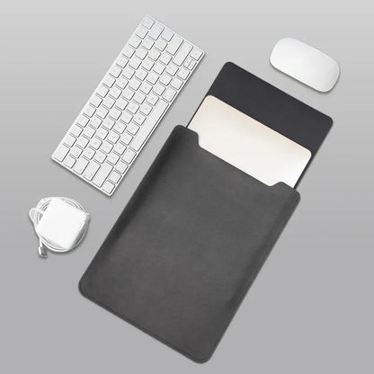 Universal PU Leather Laptop Sleeve - Ultra-Thin Portable Protective Inner Bag for 11–16 Inch Laptops