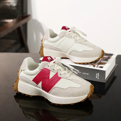 Children's Trendy Cushioned Sports Shoes - Soft Sole Lace-Up Running & Basketball Shoe