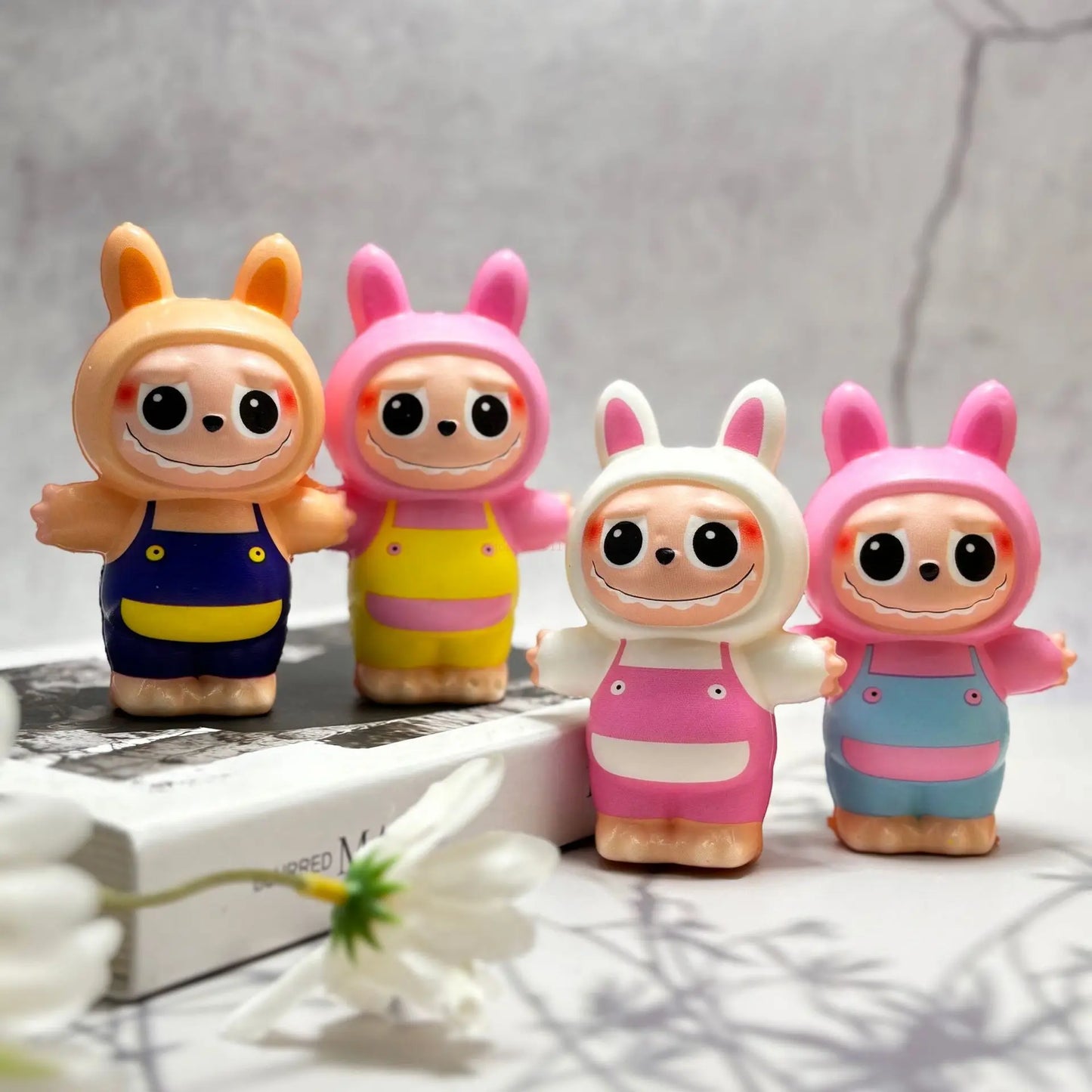 Labubu Blind Box Stress Relief Toy Slow Rebound Cartoon Doll Grip Training Gift for Kids