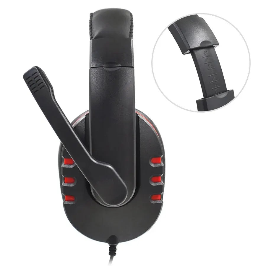 3.5mm Wired Gaming Headset with Microphone – Stereo Headphones for PS4, PC & Computer Chat