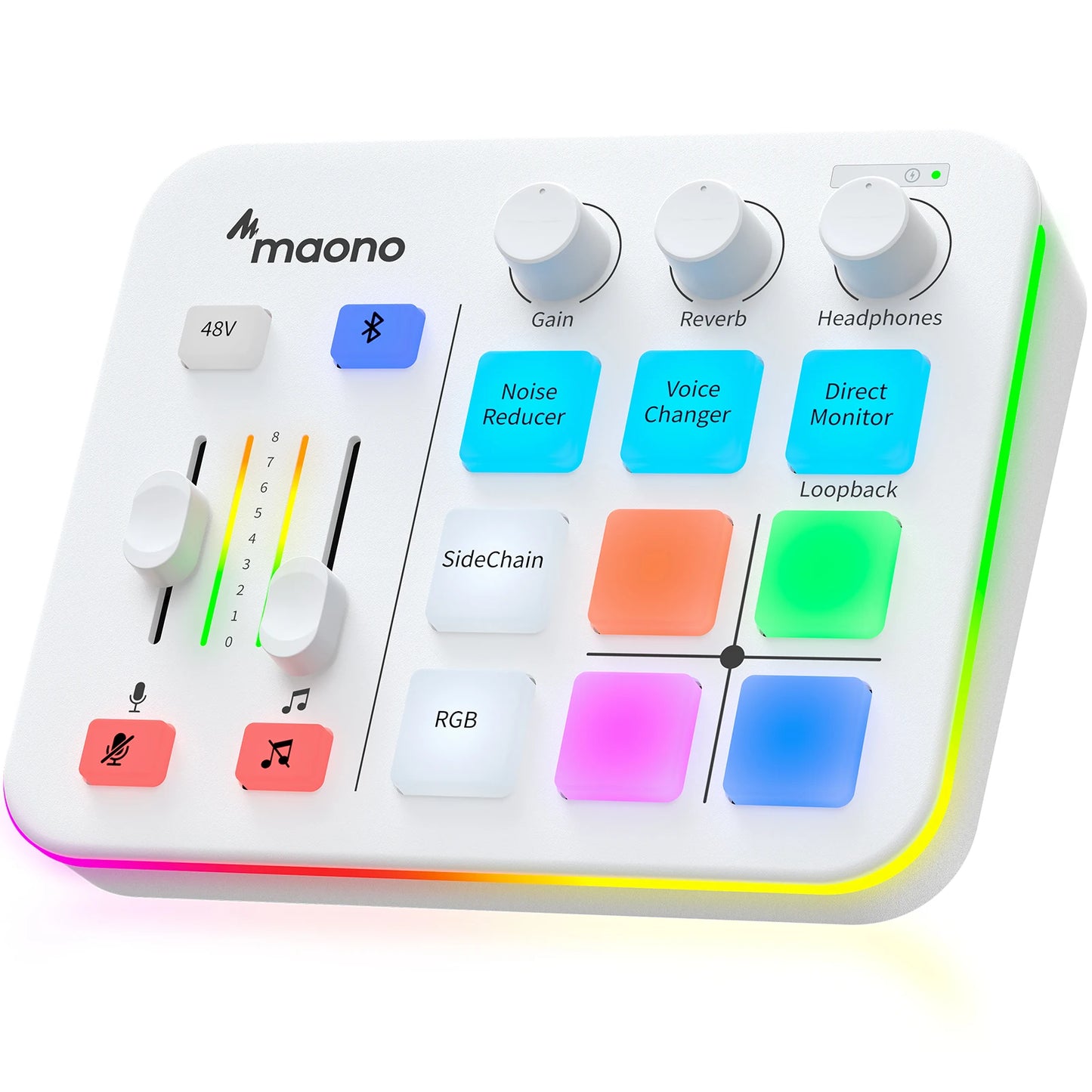 MAONO G1 NEO Audio Interface – XLR Mixer with Custom Sound Effects for Gaming, Podcast & Voice Recording