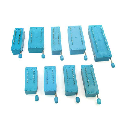 2.54mm Green DIP ZIF IC Socket – Universal P14-P40 Pin Solder Type Test Socket for IC Lock