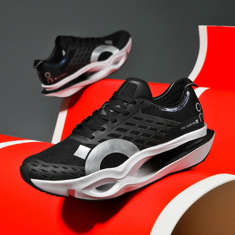 Men's Casual Running Shoes - Lightweight Mesh Walking Sneakers with Lace-Up Vulcanized Sole
