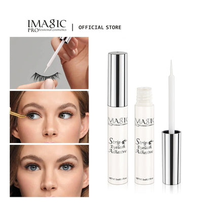 IMAGIC 5ml False Eyelash Extension Glue — Waterproof, Fast-Dry, Long-Lasting Transparent Eyelash Primer Tool with No Irritation