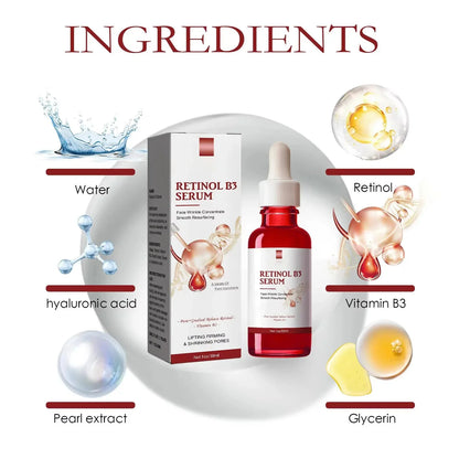 Retinol B3 Anti-Aging Facial Serum – Wrinkle Care, Fine Line Smoothing, Firming & Deep Moisturizing Essence