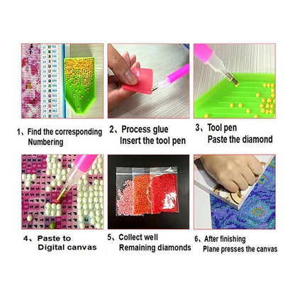 Angel Arrival Diamond Painting Kit - DIY Full Drill Rhinestone Art Craft Home Decoration Set for Adults