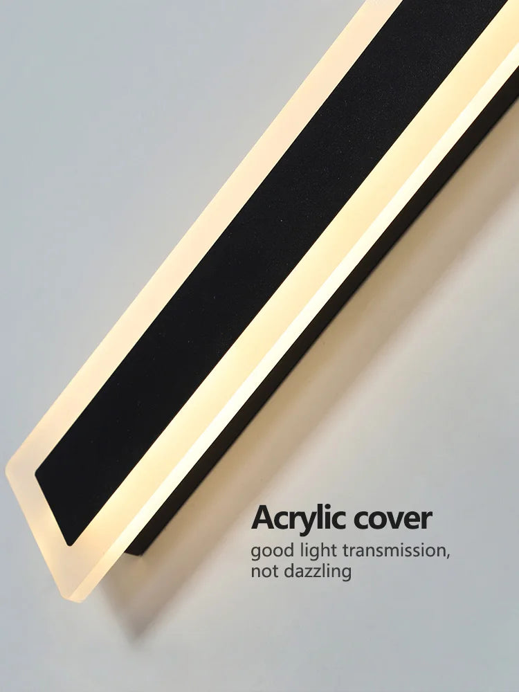 Outdoor Wall Lamp – IP65 Waterproof LED Long Corridor & Staircase Light, Balcony, Villa & Garden Entrance Lighting