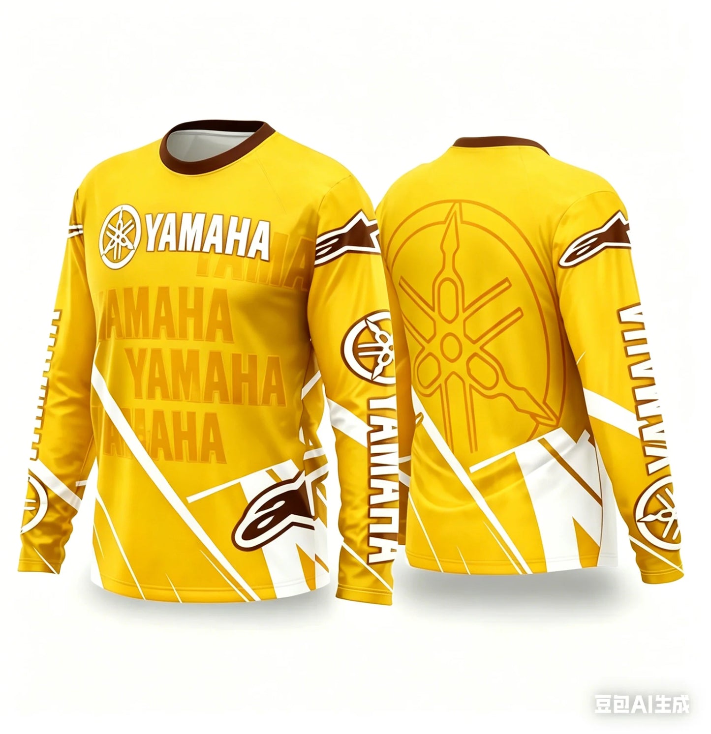 YAMAHA Motorcycle Riding Suit - Breathable Quick-Dry Long Sleeve Off-Road Racing Sportswear for Men & Women