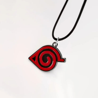 Anime Konoha Necklace & Keychain – Akatsuki Sharingan Jiraiya Pendant for Sasuke, Kakashi Cosplay Jewelry Gift