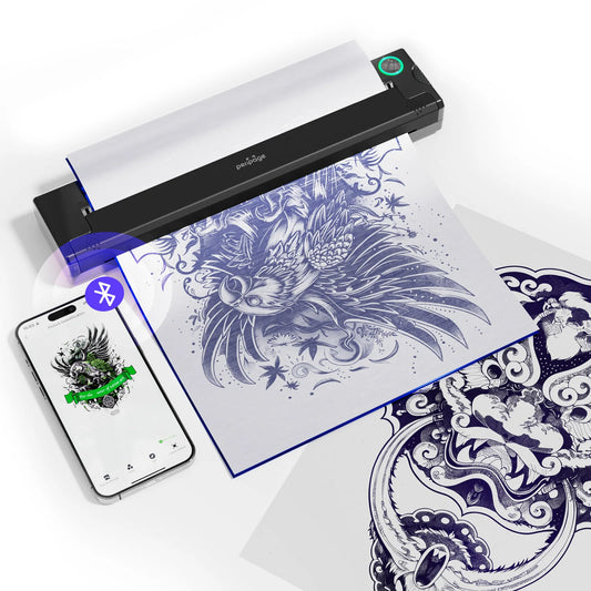 PeriPage P90 Wireless Thermal Tattoo Stencil Printer – Includes 5pcs Free Transfer Paper