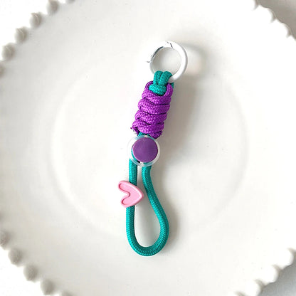 Fashion Braided Keyring Lanyard – Creative Anti-Lost Rope Strap for Keys, Phone Case & DIY Accessories