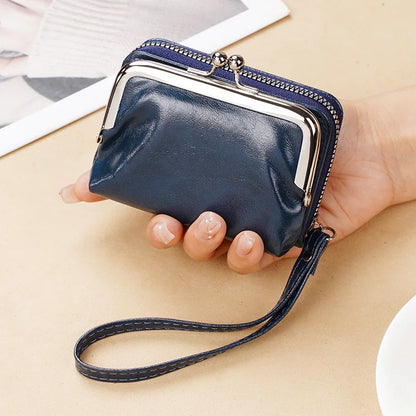Lonny 4-Inch Zip-Up Card Holder – Women’s Buckle Coin Purse Clutch, Cross-Border Supply