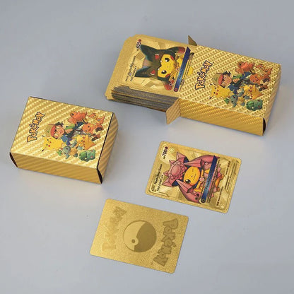 55/100pcs Pokémon VMAX & GX Pikachu Card Set – Rare Battle Trainer Collection for Kids & Gift Toy