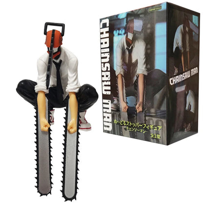 Chainsaw Man Denji Anime Figure 19cm - Denji Power Action Figure Collectible Model Toy