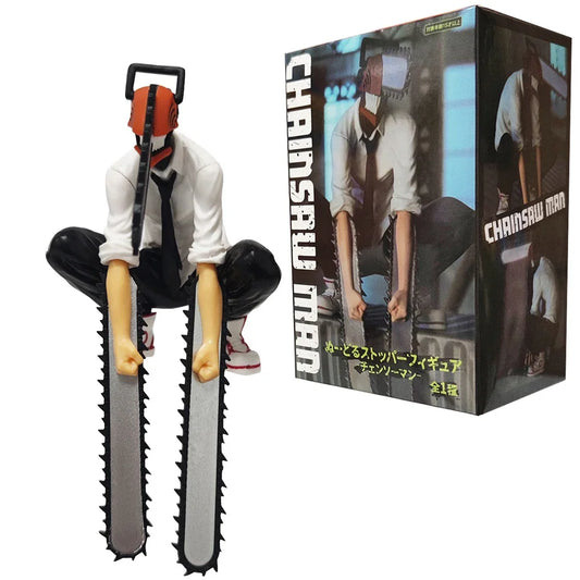 Chainsaw Man Denji Anime Figure 19cm - Denji Power Action Figure Collectible Model Toy