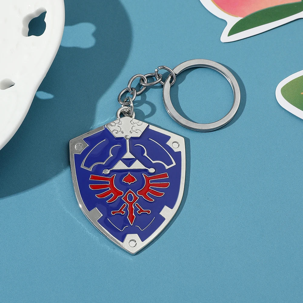 Legend of Zelda Triforce Keychain - Vintage Triangle Pendant Key Ring for Men & Women, Cosplay Gift