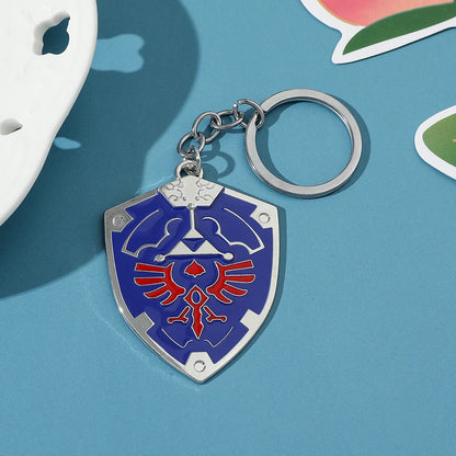 Legend of Zelda Triforce Keychain - Vintage Triangle Pendant Key Ring for Men & Women, Cosplay Gift