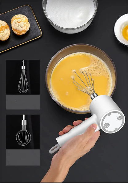 4-in-1 Electric Vegetable Cutter – Handheld Wireless Food Chopper, Garlic Masher & Meat Grinder