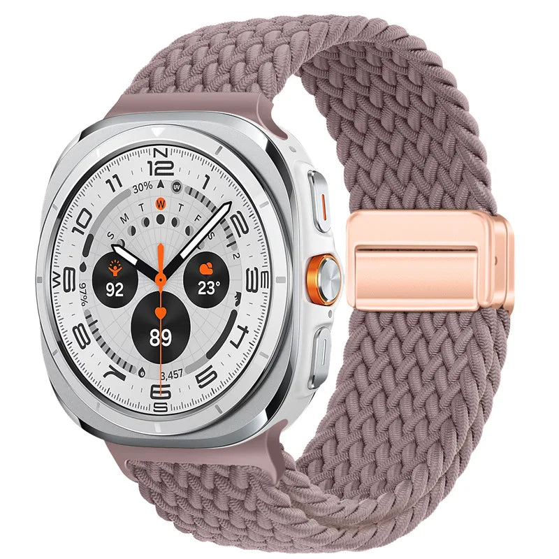 Magnetic Nylon Strap for Samsung Galaxy Watch Ultra 47mm – Adjustable Loop Bracelet Band Accessory