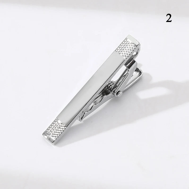 Men’s Fashion Tie Clip Pin - Metal Necktie Bar for Business, Wedding & Party Suit Accessories Gift