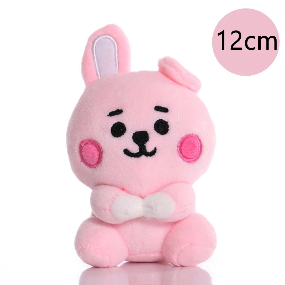 BT21 Cartoon Plush Toy Pendant - Shooky, Mang, Cooky & Tata Keychain, Phone Charm and Backpack Accessory Gift