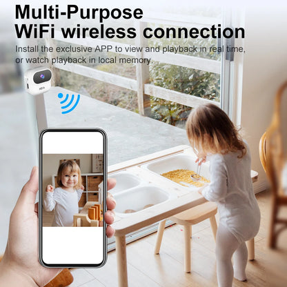 Ourlife A800 Mini Security Camera - 1080P WiFi Smart Home Monitor with Motion Tracking