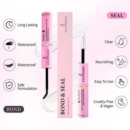 48H Eyelash Glue and Seal for Clusters – Strong Hold, Long-Lasting Adhesive for Lash Extensions