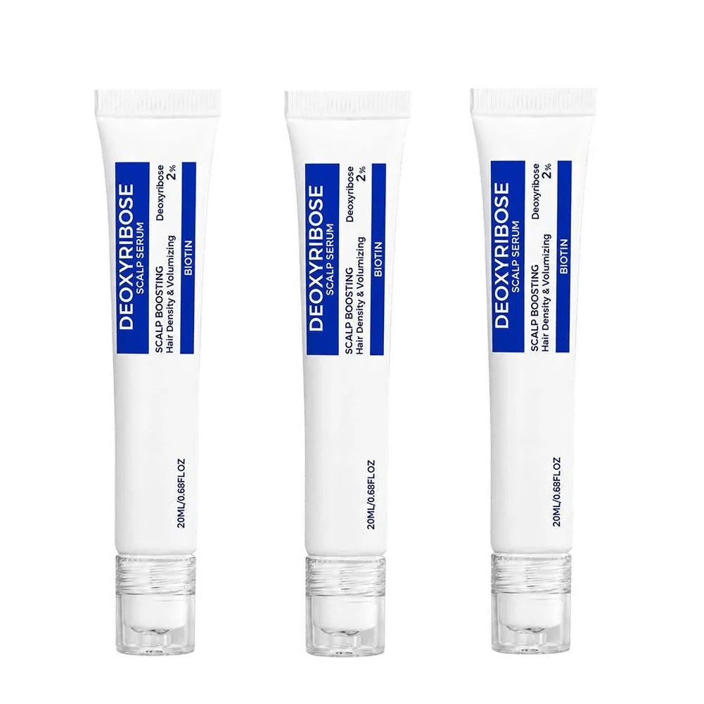 2% Deoxyribose Scalp Serum 20ml - No-Rinse Hair Care Formula with Roller Ball Applicator