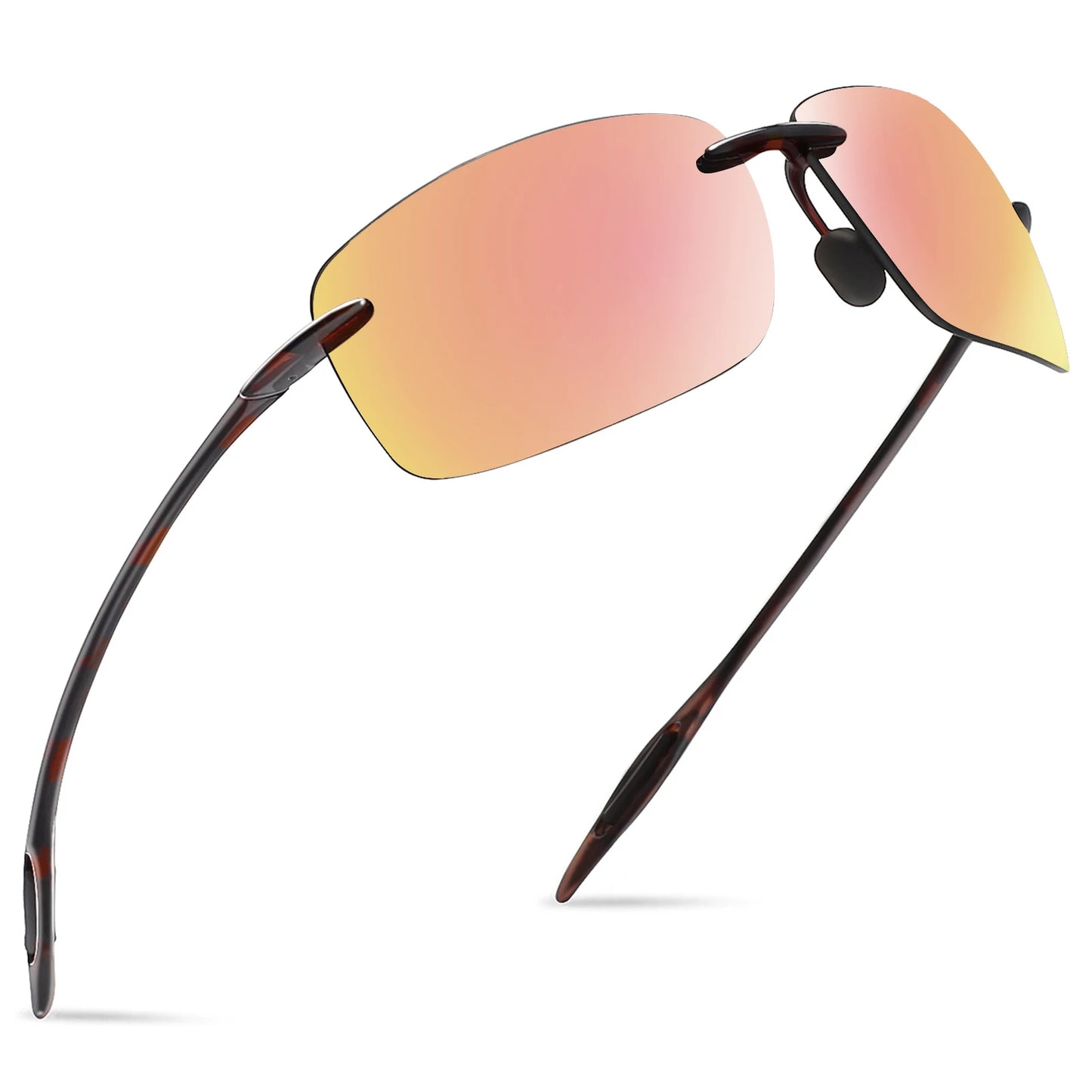 MAXJULI Polarized Sunglasses for Men & Women - Designer Fashion, Rimless Sports & Driving Eyewear (MJ8009)