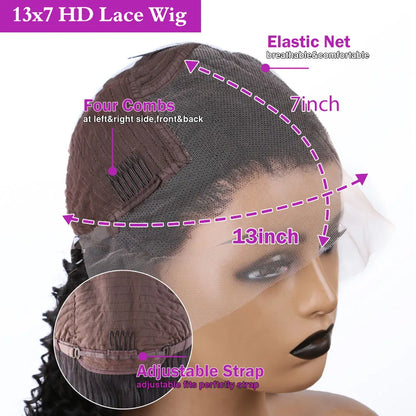 Ombre Highlight Body Wave Wig – 13x4 Lace Front, 1B/30 Black Brown HD Brazilian Human Hair Wig for Women