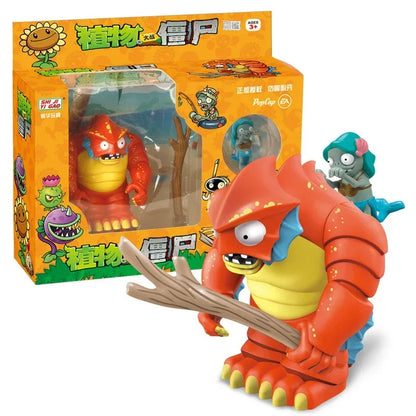 Plants vs Zombies 2 Toy Figure Set – Mechanical Shark & Wild West Gargantuar Game Character Collectible Gift