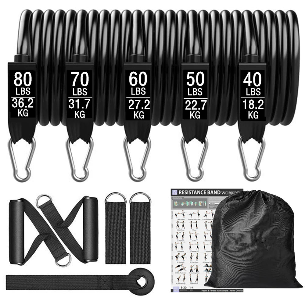 300lb Booty Resistance Band Set – Elastic Workout Harness for Home, Gym, Training & Dumbbell Exercises