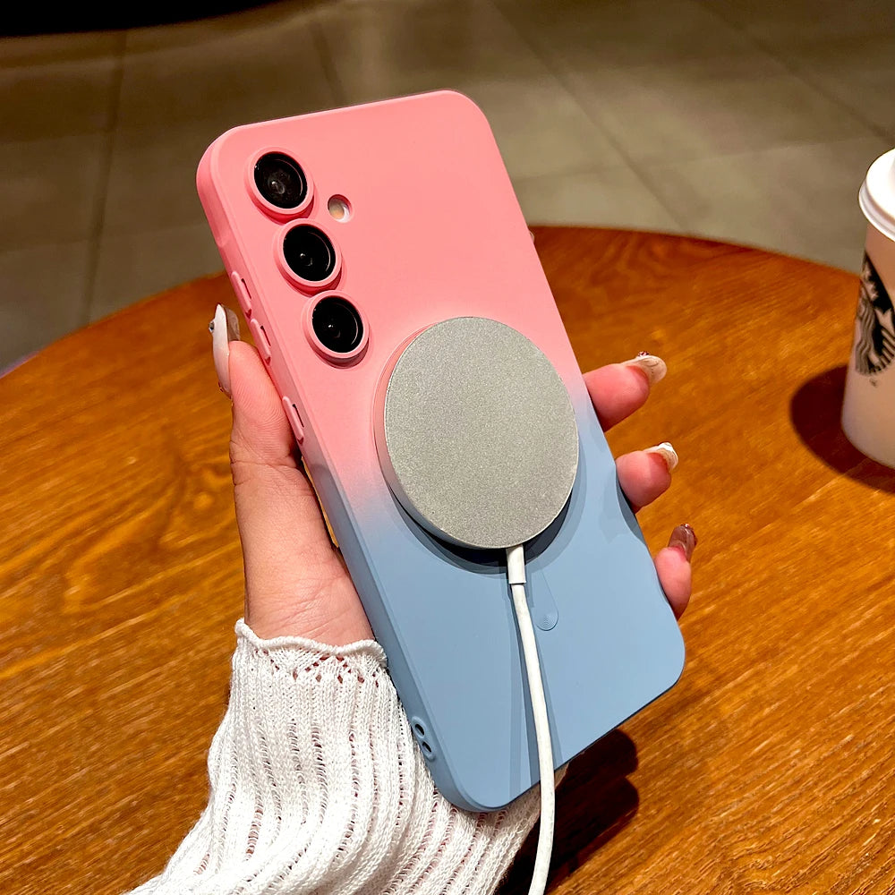 Soft TPU Gradient Phone Case - Magsafe Cover for Samsung Galaxy A Series & S Series 5G Models