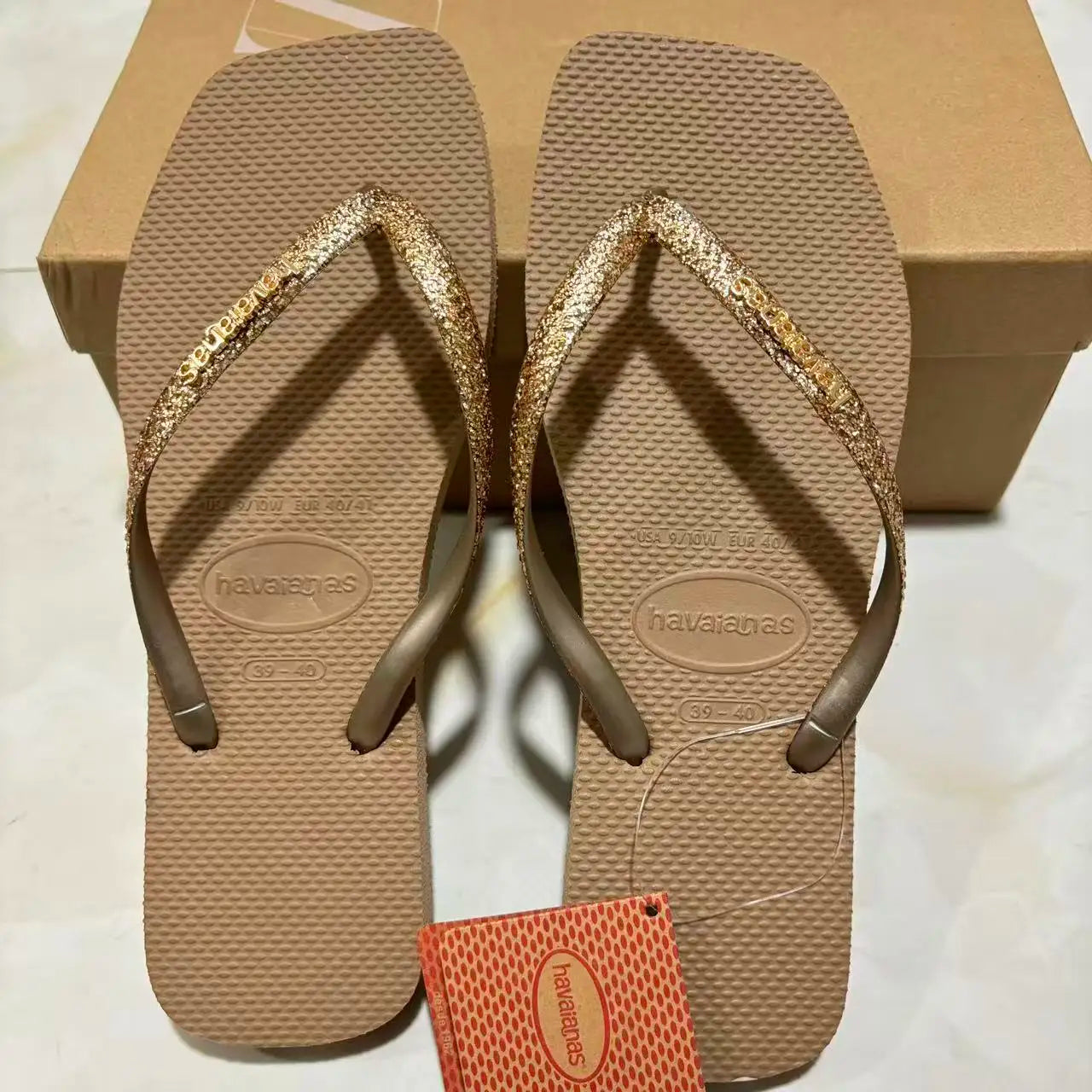 Women’s Summer Rubber Flip Flops - Anti-Slip Comfortable Clip-Toe Slippers