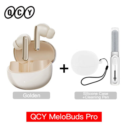 QCY MeloBuds Pro ANC Earbuds - Bluetooth 5.3 Wireless Hi-Res LDAC Headphones with 46dB Noise Cancellation