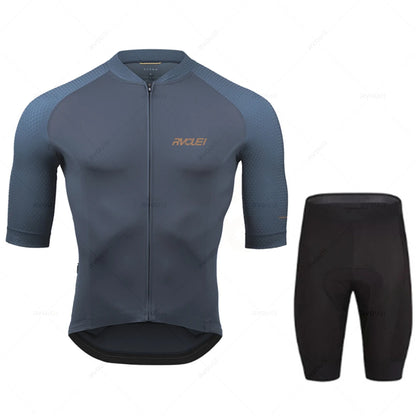 Men’s Pro Team Cycling Jersey Set - Breathable Road Bike Racing Clothing for Cycling & Training