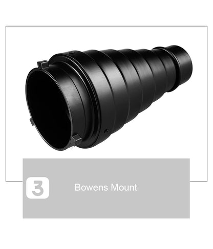 GODOX SN-01 Bowens Mount Large Snoot – Professional Studio Light Fitting for Godox S-Type, DE300, SK400 II
